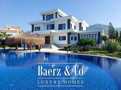 This recently built property benefits from extensive living space and plot size, luxury finishes, manicured gardens, spa facilities and breathtaking views. Located in the popular area of Alsancak, 10 minutes from Kyrenia, a short drive to numerous be...