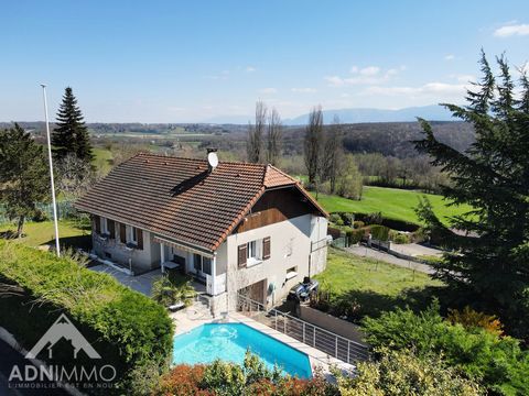 TO VISIT QUICKLY The agency ADN Immo offers you this pretty detached house of 130 M2 (80m2 habitable) in the town of Pougny. Built on a plot of 860m2, it includes a beautiful bright living space including a fully equipped open kitchen, 1 spacious bed...