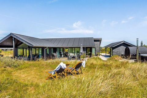 High-quality holiday home with outdoor hot tub and sauna for relaxing hours. The house has a lovely terrace area and is located by Tornby Strand. Here you really have the opportunity to spend a great and relaxing holiday at any time of the year. The ...