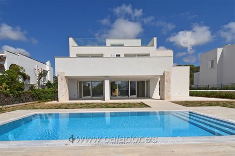 Superb new constructed villa just finished with views to Cabrera. Modern style villa built on two floors plus basement, second line to the sea in the upmarket area of Punta d'es Port with amazing sea views from the upper levels. Huge basement housing...
