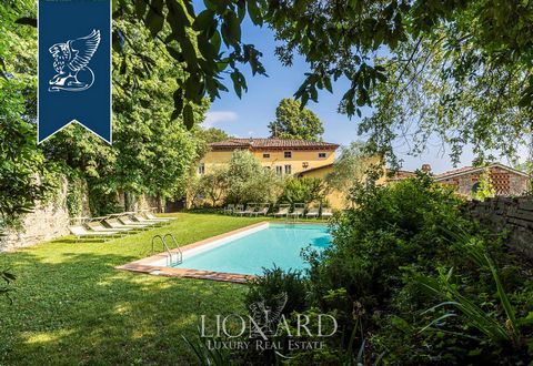 Surrounded by the quietness of the Tuscan hills near Lucca, this historical estate for sale is the perfect starting point to discover the many attractions of this region, such as San Miniato, Florence and Volterra, and the splendid coastal area of Ve...