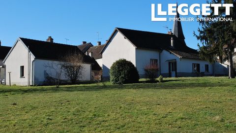 A11590 - Situated in the centre of a village next to the church - group of buildings comprising a 2 bedroom house, a gite to finish, garage, a small house to renovate and a barn - beautiful large garden with selection of trees backing onto a quiet ch...