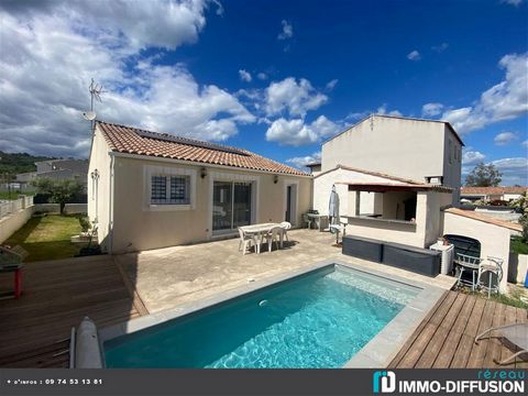 Mandate N°FRP160552 : House approximately 80 m2 including 4 room(s) - 3 bed-rooms - Garden : 310 m2. Built in 2015 - Equipement annex : Garden, Terrace, Garage, double vitrage, piscine, cellier, and Reversible air conditioning - chauffage : electriqu...