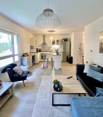 Dpt Loire Atlantique (44), à vendre NANTES Nord, appartement T2 de 46,85 m², terrasse loggia, Rez de jardin - Plain pied