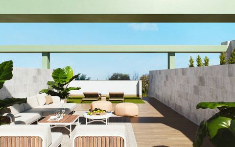 Bungalows in Pilar de la Horadada, Costa Blanca An exclusive and unique residential complex with 30 spectacular bungalows, designed and thought to enjoy a privileged environment with friends. The ground floor homes have direct access to the pool as i...