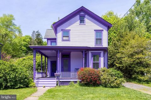 Charming Hopewell Borough Victorian on quiet in town street and private parklike yard. Welcoming wrap around front porch, gracious entry foyer, spacious living room with bay window and adjoining dining room. Kitchen with plenty of counter space and s...