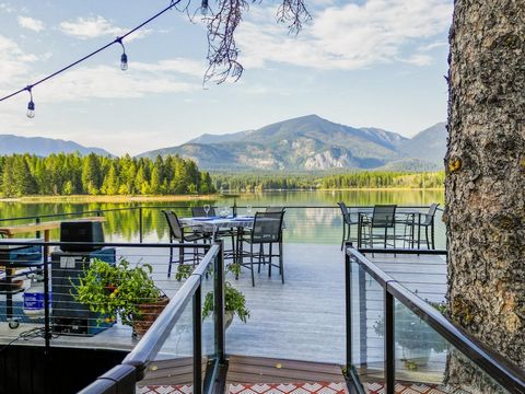 This stunning lakeside property is a slice of paradise. Nestled on the shore of Tie Lake this cozy and inviting property is a rare find. Enjoy the panoramic lake and mountain views from the comfort of your living room and the expansive outdoor deck a...