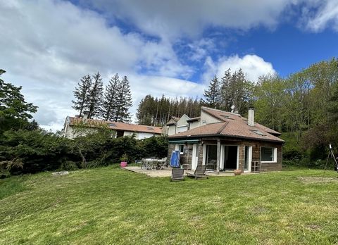 I offer you this beautiful villa from 1990, a real haven of peace located in the Pilat natural park, only 15 minutes from Saint Etienne between Rochetaillée and Le Bessat. This architect's villa of 156 m2 of living space will offer you conviviality, ...