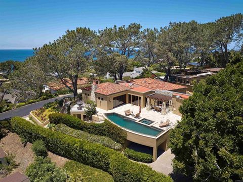 Santa Barbara Style Architecture with a modern edge. Designed 'of the moment' by local and world renown Architect Ron Wilson, with tailor-made and custom built construction, finest amenities & stones. The Coastal View from this spectacular estate has...