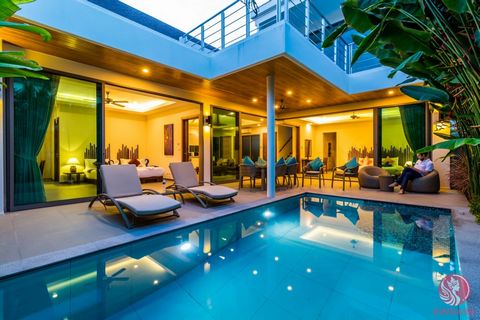 Nestled in the highly desirable area of Rawai, this exquisite two-story villa offers an unparalleled living experience. Featuring four generously sized bedrooms, each equipped with its own ensuite bathroom, this home ensures privacy and convenience f...