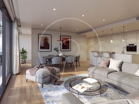 Apartment on the 10th floor, with an area of 172sqm, 2 en-suite bedrooms, 1 bedroom, living room with kitchenette, balcony with 10.50 sqm and overlooking the river. There is also 1 parking space. Martinhal Residences is the new urban apartment develo...