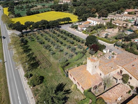 Attention, restaurateurs and hoteliers! For sale a fortified farmhouse in the center of Baix Empordà, listed as a historical monument and built in 1384. This property is the ideal place to create a rural hotel with large outdoor space and interior ro...