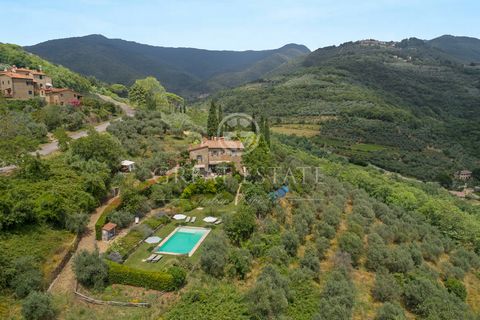 Romantic country house of 222 sqm in Loro Ciuffenna, Arezzo, with a total of 6 bedrooms, 4 bathrooms, 5x10 pool and 8,779 sqm of land. Set in the green hills of Loro Ciuffenna, with panoramic views over the village, we find for sale this beautiful co...