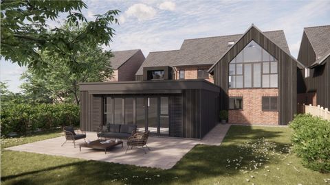 One of only two stylish homes currently under construction by Wolds Development LLP with completion expected during the summer of 2024. Backing onto open countryside and with a large, Southwest facing garden this five-bedroom home presented in a cont...