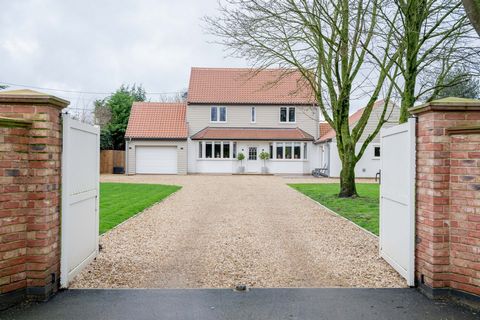 With a setting in the popular village of Pentney, this stunning detached five-bedroom family home has been completely renovated to a very high standard and has the benefit of the most amazing field views. Four of the bedrooms along with a family bath...