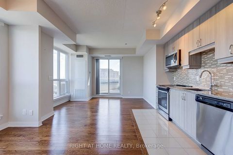Stunning/Sun Filled/Spacious/Modern 1+1 Bdrm Corner Unit Condo with Unobstructed/Panoramic Views In Beverly Hills, One Of The Most Prestigious Condominium In Richmond Hill; One Of The Best Floor Plan Units With Open Concept Layout & Hardwood Floors T...