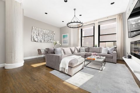 Sun Blasted Renovated One Bedroom Loft plus 2nd Bedroom/Home Office /Den with High Ceilings at the Full-Service 250 Mercer Street in Noho/Greenwich Village Welcome to this exceptional renovated and spacious loft apartment on the 10th Floor with soari...