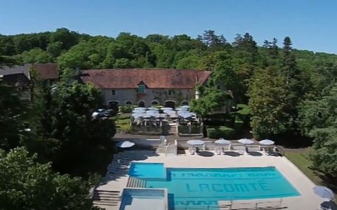 In a green setting and within the walls of an old castle, come and discover this magnificent estate, it offers you: The dwelling house and the restaurant in the castle building, a gite, several outbuildings, a 4 campsite with 86 pitches (tents, carav...