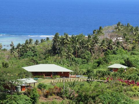 *Freehold land 4.91 acres with expansive Ocean Views of The Blue Lagoon and Devodara Beach, just fifteen minutes (10km) from Savusavu town * 2 Fully Furnished Houses: 3 Bedrooms, 3 Baths * Main House (2 Beds/2 Baths), Guest House, Full Shop, Car Port...