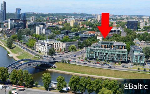 Three-bedroom apartment in a prestigious new building in the center of Vilnius Key features: - Spacious living room with access to a glazed balcony - Kitchen in a shared space with the living room - Three bedrooms - Two large balconies - Bath, separa...