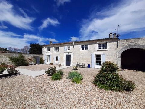 This traditional Charentaise longère has been fully renovated and is in immaculate condition. The property has spacious and bright living areas, 3 bedrooms and 3 bathrooms. There’s a beautiful walled garden, terrace and pool. There’s also outbuilding...