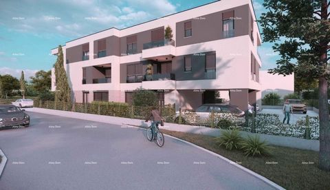 Nieuw in de aanbieding! Appartementen te koop in een nieuw project in Veli vrh, Pula! Appartement A3, oppervlakte 54,73m2 (netto oppervlakte 53,27m2) zal bestaan ​​uit een keuken met woonkamer en eetkamer, 2 slaapkamers, badkamer en loggia. Het appar...