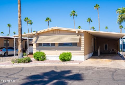 Pride in ownership shows throughout this beautiful 2 Bedroom, 2 Bath, Home Located in Desertscape Adult Community (55+). Floor plan has a great open feel with updated Kitchen w/Newer Appliances. This home has many upgrades including newer plumbing, H...