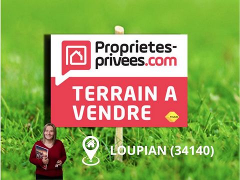 Terrain à bâtir - 342 m² - Loupian Prix : 135 000 euros - Honoraires à charge vendeur Opportunité rare ! A vendre terrain constructible de 342 m², issu d'une division foncière, situé dans un secteur recherché de Loupian. Caractéristiques du terrain :...