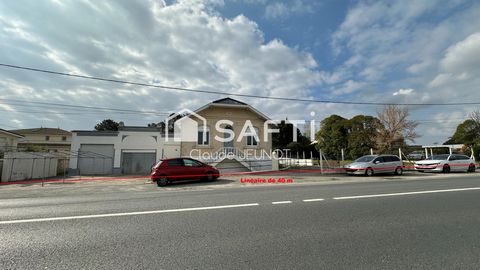 LOCAL COMMERCIAL avec MAISON sur 1000 M2 BORDURE ANCIENNE NATIONALE 10