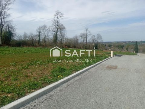 SAINT-THOIS (29520) ; Terrain viabilisé, borné, libre de constructeur, 659 m2.
