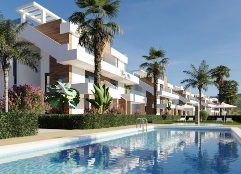 2 bedroom penthouse with terrace and private roof terrace for sale in Golf Resort, Murcia.~~This new build modern property consists of 2 bedrooms, 2 bathrooms (one of them en-suite), living-dining-kitchen, terrace and private solarium. It is located ...