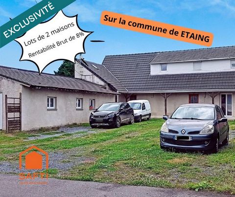 Ensemble immobilier à vendre à Étaing (62156) – Rentabilité brute 8 % !