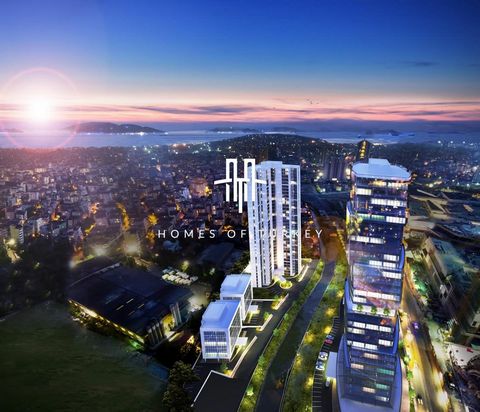 Apartments for sale are located in Istanbul, Maltepe, on the main connection road, in a great location, very close to public transport facilities, metro station, shopping malls and social needs. New flats for sale are located close to daily basic nee...