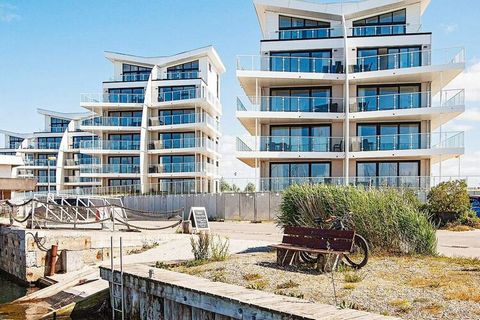 Appartement penthouse sur le front du port de Marina Wendtorf et équipé d'un toit-terrasse face à l'eau. Le salon et la terrasse sur le toit offrent une magnifique vue panoramique sur la mer et le petit port de la mer Baltique. L'appartement moderne ...