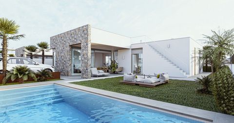 NEW BUILD VILLAS IN MAR DE CRISTAL New Build one level villa with 3 bedrooms, 2 bathrooms and private solarium at 500 meters from the Mar De Cristal beaches. Villas has modern open plan kitchen with the living room, where high sliding windows has acc...