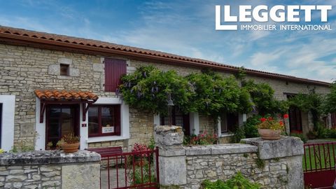 A07825 - Formerly a B & B guest house, ideally situated in a village and around 10 minutes from La Rochefoucauld, this house has a lot to offer. It has several bedrooms, an office, 2 kitchens, a large reception room, a living / dining room, an indepe...