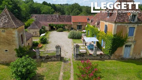 35639JF24 - Large farmhouse dating in parts back to the 18th century, 3 gîtes and pigeonnier around a courtyard with beautiful views. 3 small barns. Modern house for the guardian. Heated salt water pool. 60 acres including a 2 acre fishing lake. Info...