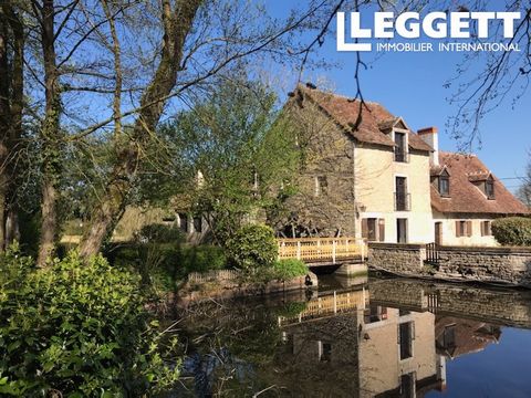 A04676 - Located in a very tranquil setting but still only 2 km from the village of Bannegon with it's bar/restaurant, bakery, riding school and stunning chateau. This Mill house has previously been run as a successful restaurant servicing local clie...