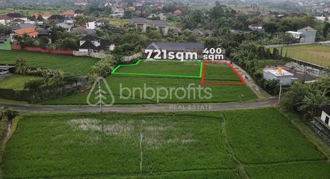 Discover a pristine parcel of land nestled in the serene Babakan area, spanning an impressive 7.21 are. This exquisite property boasts unobstructed views of lush rice fields, a tranquil vista that is guaranteed to remain unchanged for the duration of...