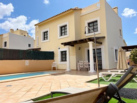 This stylish accommodation is perfect to enjoy with your family, friends or partner in the paradisiacal surroundings of Fuerteventura. The accommodation is located in a unique setting, next to the volcanic reserve where you can walk and only 3 km fro...
