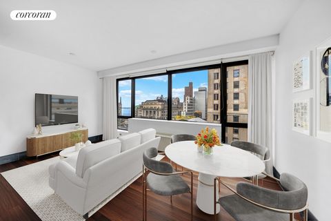 Welcome home to this tranquil corner penthouse offering stunning water views and an abundance of natural light. This spacious 921 square foot residence features one bedroom, one and a half bathrooms, and a thoughtfully designed layout. The u-shaped k...