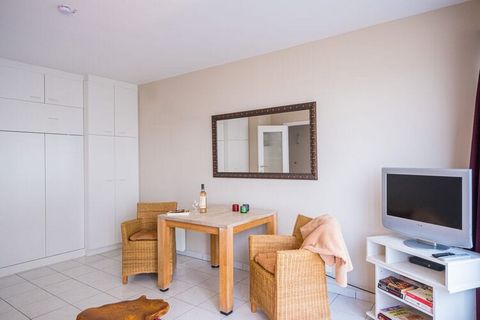 Studio located on the third floor with a closet bed.  Furthermore, there is a cozy living room (sofa bed for 2 persons), an equipped kitchen (with new induction stove & new microwave/oven) followed by a cozy terrace with sea view. In the bathroom the...