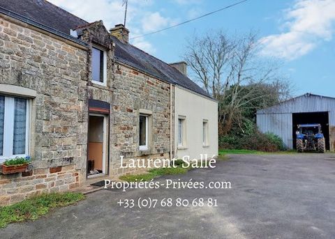 CADEN 56220: The open air of the countryside, surrounded by meadows, ideal for market gardening or welcoming horses, sheep or other animals. Located in a hamlet between Malansac / Limerzel and Caden, this building with extension and outbuildings will...