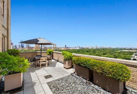 Perched on the top floor of an elegant Emery Roth-designed condominium is this one-of-a-kind penthouse, a custom duplex that combines a sublime mid-century modern aesthetic with expansive outdoor space and sweeping views of Central Park and the West ...