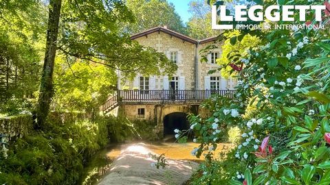 A30393BBE17 - Well maintained 4 bedroomed mill house situated 4 km from the small market town of Montguyon. This perfectly renovated watermill nestles In over 14 000m2 of landscaped garden with a huge covered terrace between the swimming pool and the...