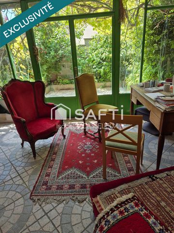 Maison habitable de plain pied, 2 chambres, cour fleurie