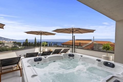 The Luxury Penthouse Duće is located in Duće, near Omiš in the Split-Dalmatia County, Croatia. This luxurious accommodation offers stunning views of the Adriatic Sea and is situated near beautiful beaches, making it a perfect destination for those se...
