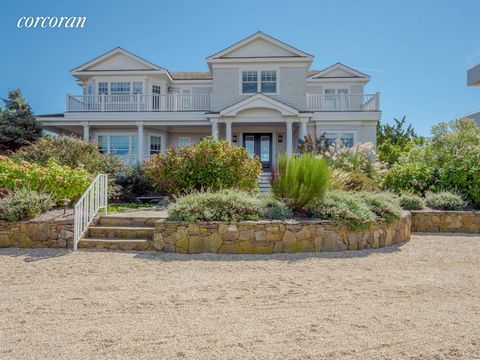 Oceanfront living on a shy 2 acre parcel, panoramic sunrise and sunset views of the Atlantic Ocean and Shinnecock Bay is where you'll find this newly renovated and well appointed Hamptons Oceanfront Getaway. Boasting 2 levels of stylish Oceanfront li...