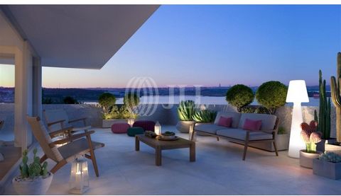 3 bedroom apartment with 127 sqm, brand new, with 2 parking spaces, a terrace with 64 sqm and 2 balconies with 2 and 1 sqm, in the Colina do Outeiro, a modern and elegant gated community marked by a resort atmosphere and by the contemporary architect...