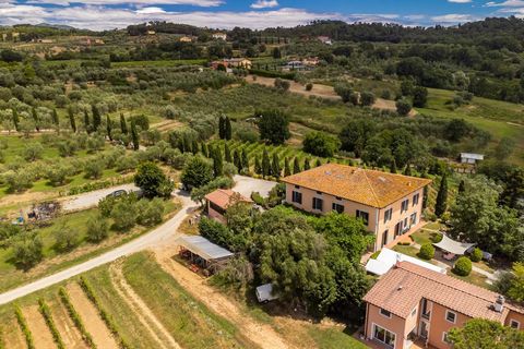 VILLA ISABELLE Dans le prestigieux quartier de Montecarlo, nous présentons une vente exclusive d'une grande et lumineuse villa située dans un contexte viticole renommé bien connu à Lucca. La propriété dispose d'environ 5 hectares et demi de terres fo...